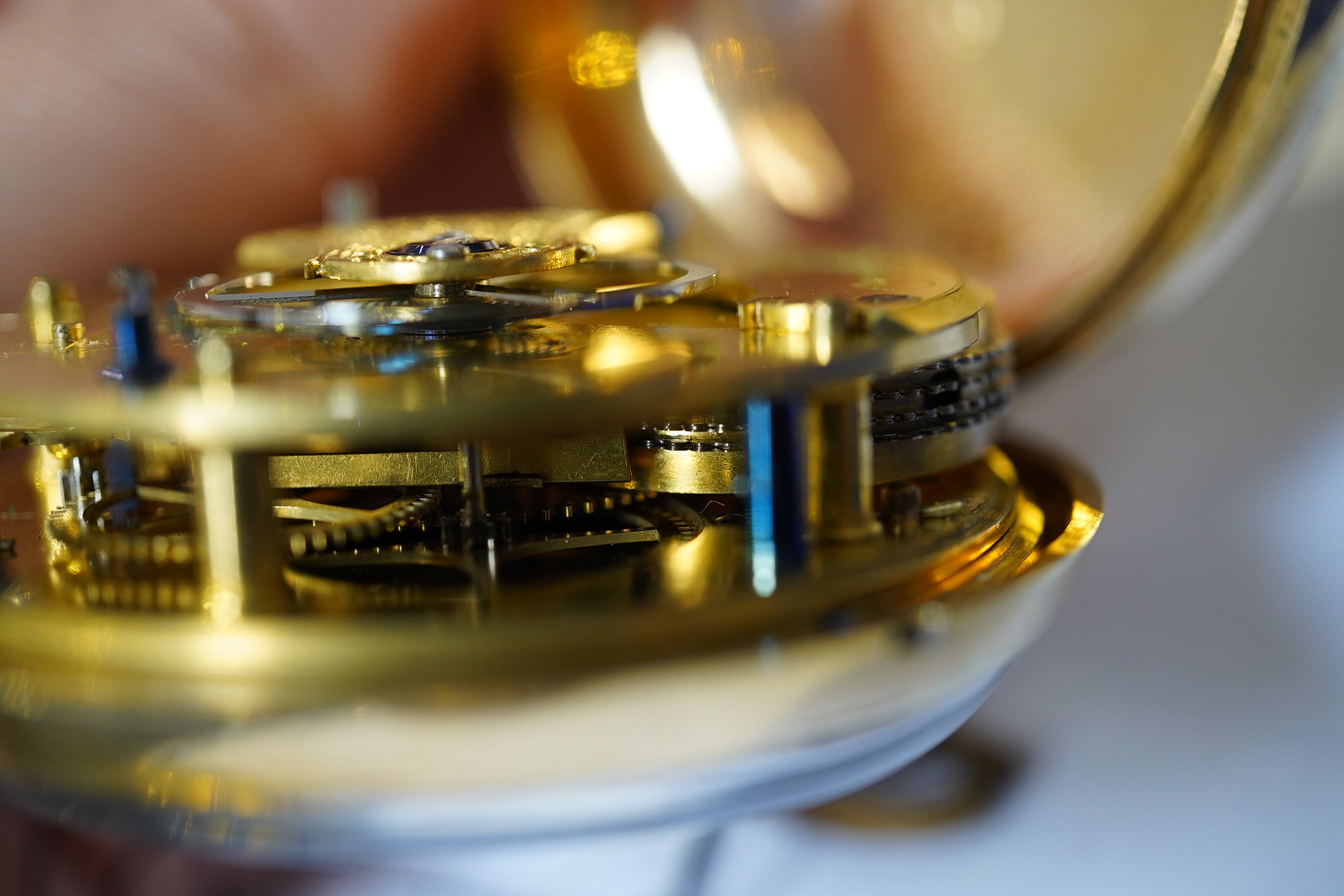 A George III silver gilt pair cased rack lever keywind pocket watch by P. Litherland & Co, Liverpool, with Roman dial and subsidiary seconds (hand missing)